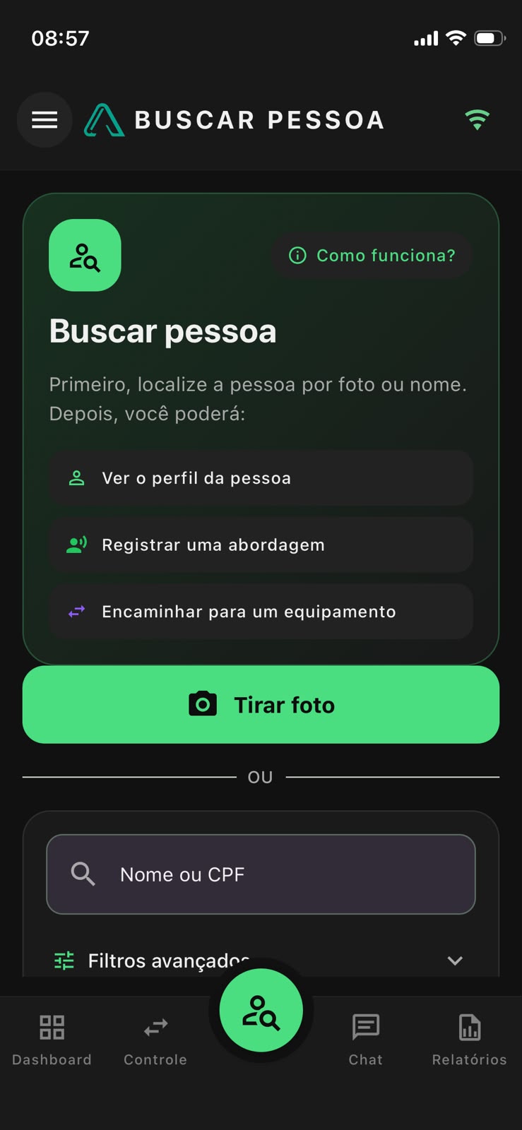 Consulta por reconhecimento facial